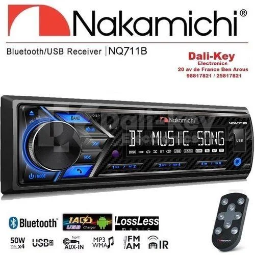 NQ711B Autoradio MP3 avec Bluetooth-USB-AUX - Dali-KeyElectronics