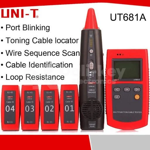 UT681A Kit de recherche et testeur câble réseau multifonctions -  Dali-KeyElectronics