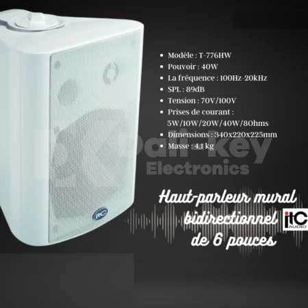 T-774HWP Enceinte passive étanche 2 voies 2 x 4 20W - Dali-KeyElectronics