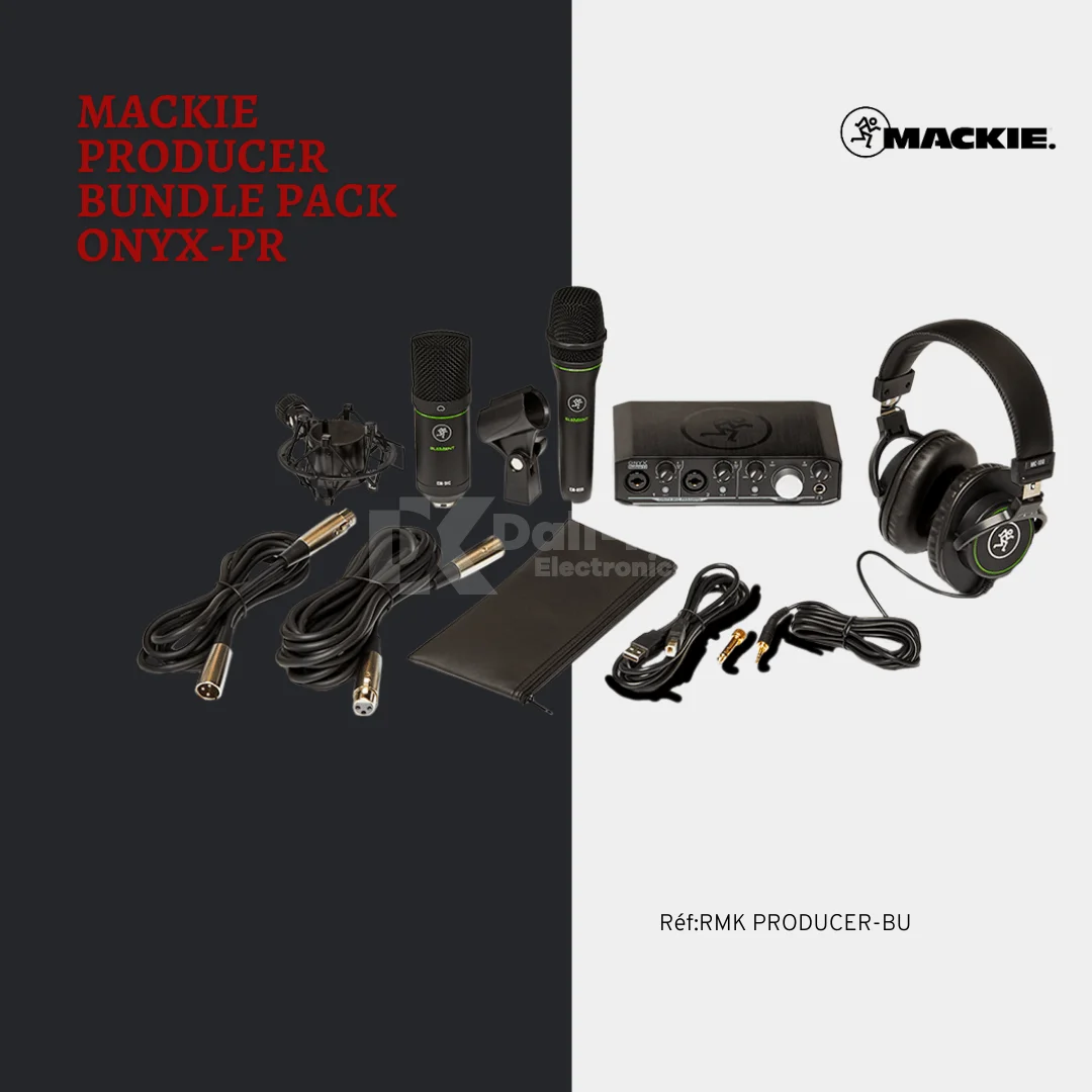 Mackie - Pack Cr3-x, Micro, Casque Pack Home Studio 