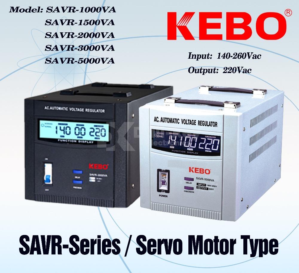 SAVR-3000VA Régulateur de tension 3 KVA numérique 140v 260v Servo moteur