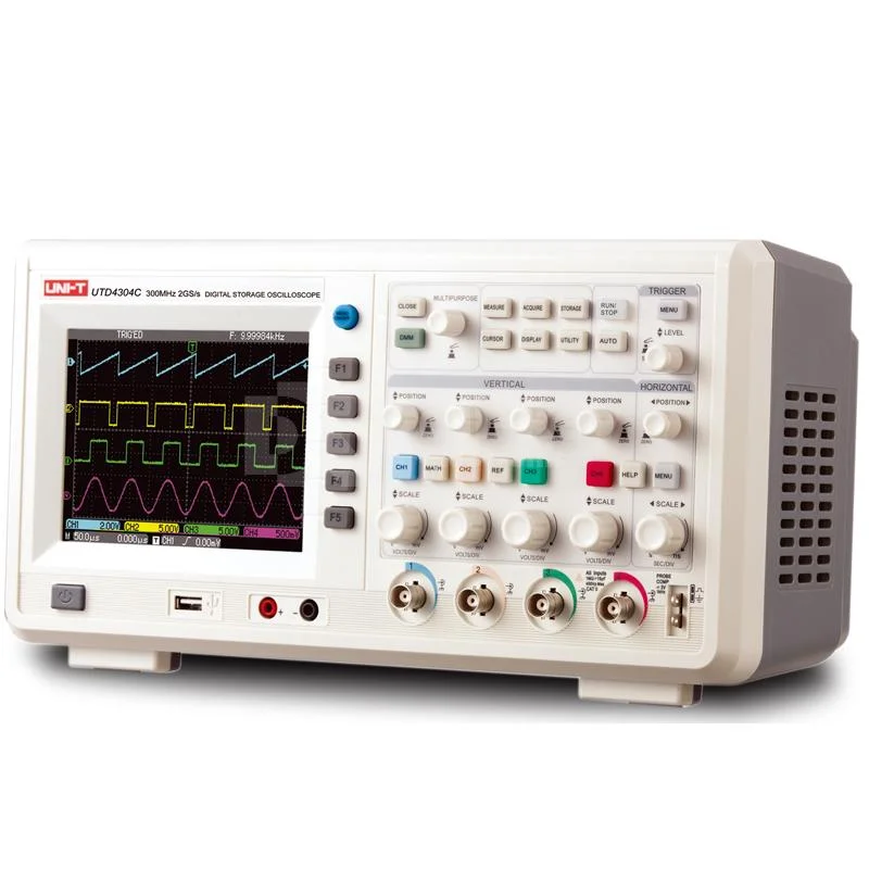 UTD4304C Oscilloscope numérique 4 canaux 300 MHz - Dali-KeyElectronics