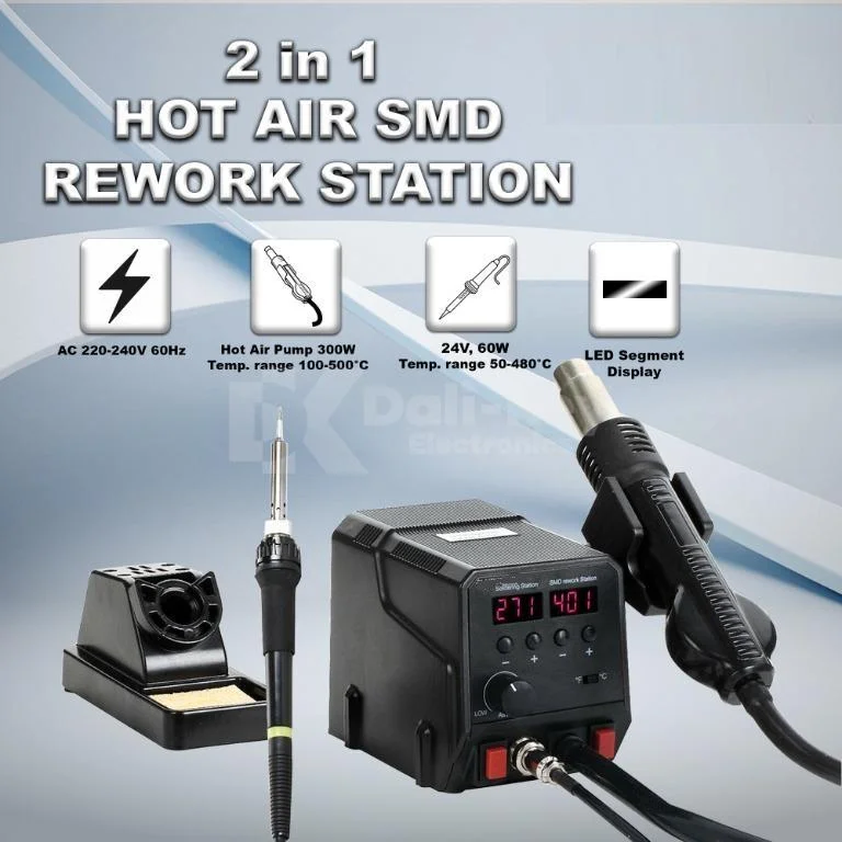 Station à air chaud 2 en 1 pour composants CMS ZD-8922 – Elektor