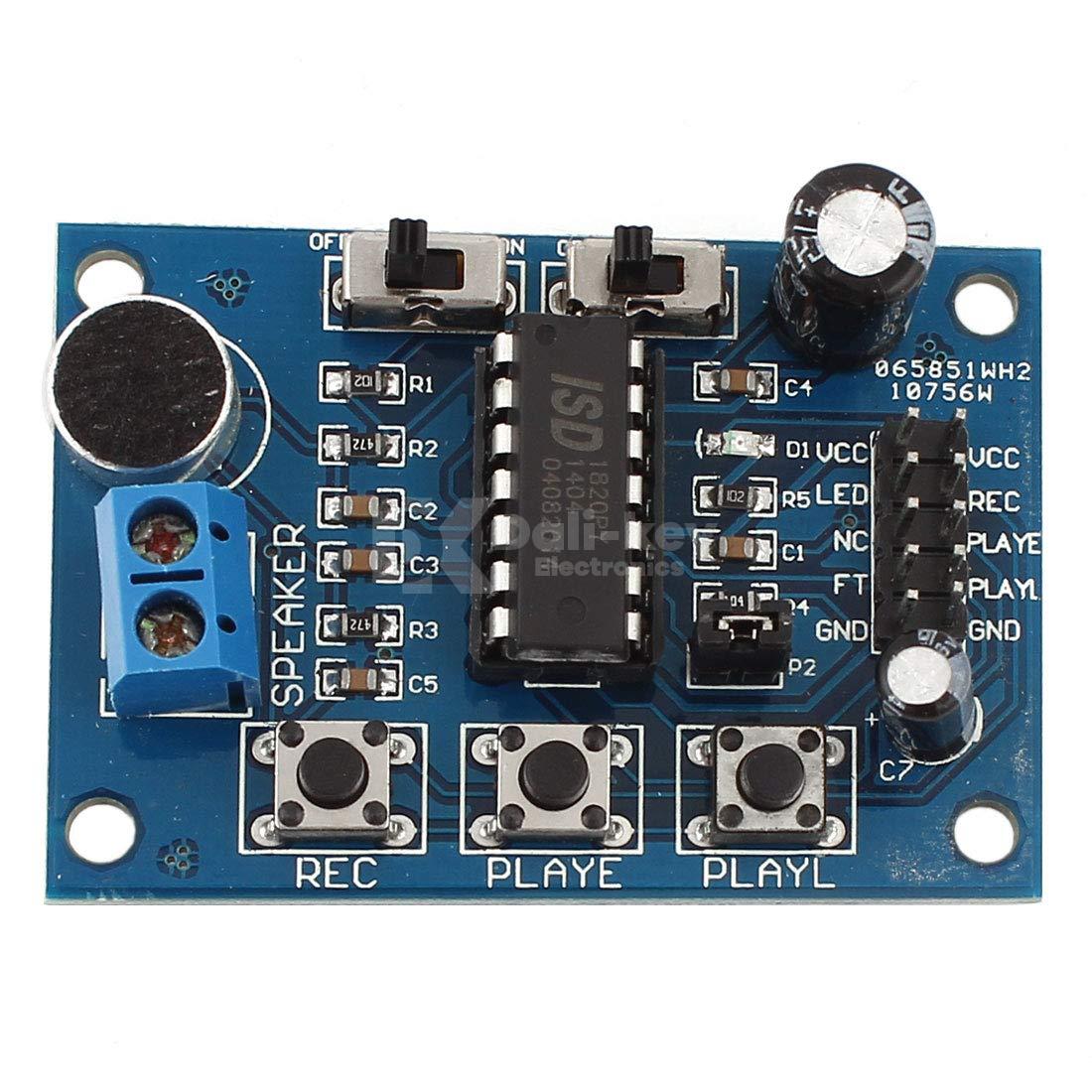 ISD1820 Carte De Module Enregistrement Sonore Avec Microphone Int gr 