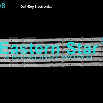 ES-662 Kit 6 barres 8 LED TV TCL 65"
