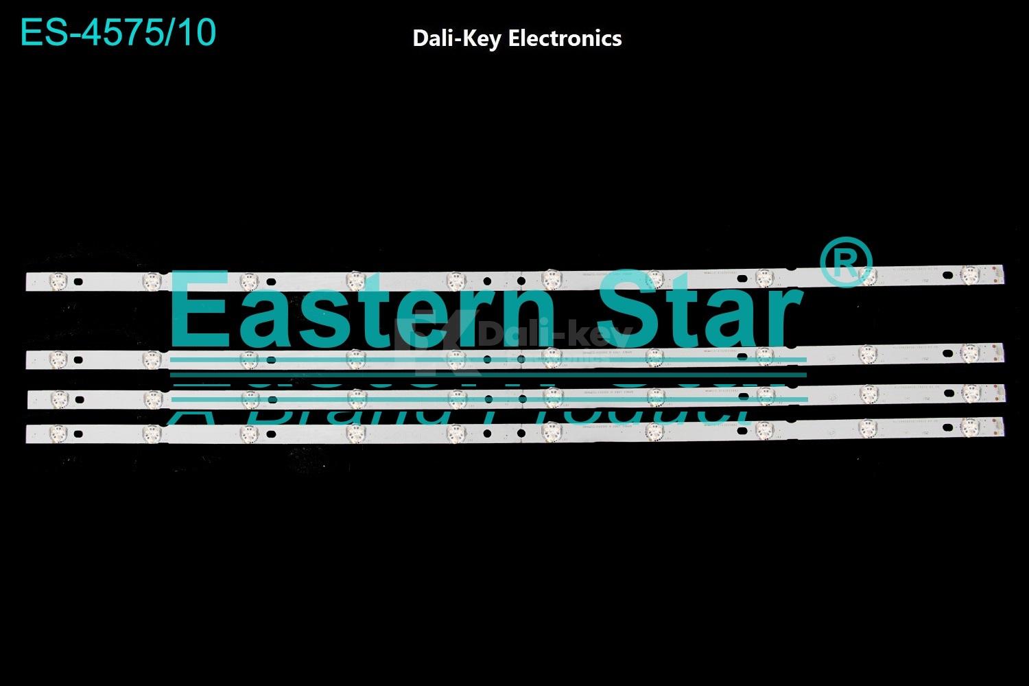 ES-4575 Kit de 4 barres 10 LED 6V TV 43"