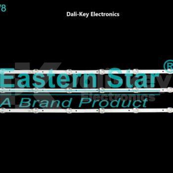 ES-4672 Kit 3 barres 8 LED TV 43"  LE-43TV