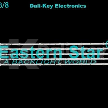 ES-3108 Kit 5 barres 8 LED 3V TV OLG 50" et  SAMSNUG 50"