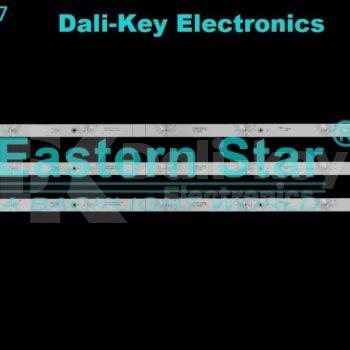 ES-3612 Kit 3 barres 7 LED carré 3V TV TELEFUNKEN 40″
