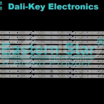 ES-3911 Kit 10 barres 8 LED 6V TV TCL 65"  65P8S