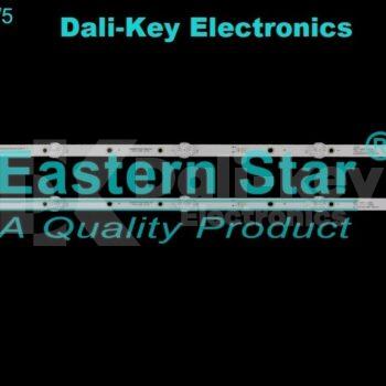 ES-4814 Kit 2 barres 5 LED 6V TELEFUNKEN  TV 32" TLF D6 HD RECEPTEUR INTEGRE